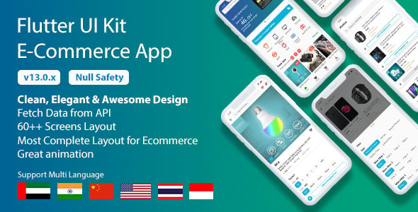 Flutter UI Kit - E-Commerce App