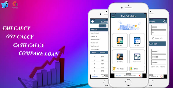 EMI Calculator and GST Calculator(Support iOS version 17 and Swift 5)