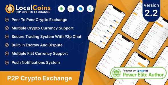 LocalCoins - Ultimate Peer To Peer Crypto Exchange Mobile Application