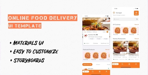 Online Food Delivery UI Template