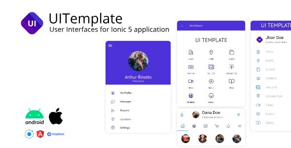 UITemplate | Template Apps for Ionic 5 & Material Design