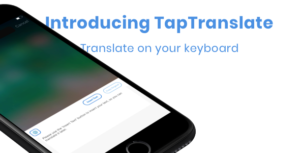 TapTranslate - Translator Keyboard Template [iOS- Swift]