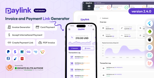 PayLink - Invoice and Payment Link Generator Full Solution