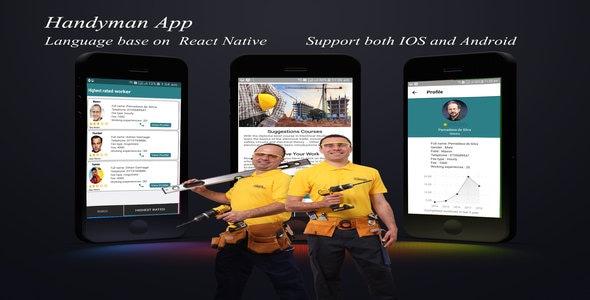 Smart Construction - Find best worker in your city [React native with Backend]