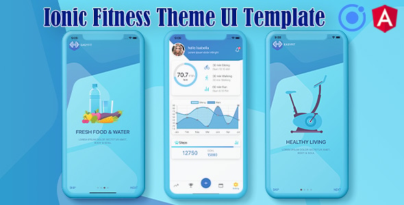 Ionic 5 / Angular 8 Fitness UI Theme / Template App | Starter App