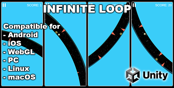 Infinite Loop - Unity Hyper Casual Game With AdMob - for Android and iOS