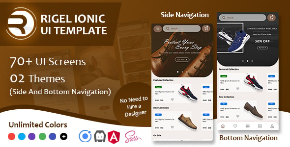 Rigel - Ionic 4 Ecommerce UI Template