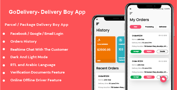 GoDelivery IOS - Delivery Software for Managing Your Local Deliveries - DeliveryBoy App