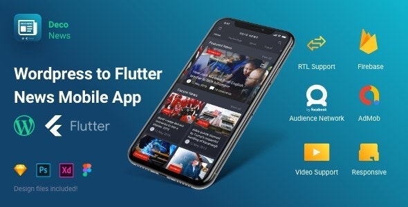 Flutter - Deco News - Mobile App for Wordpress