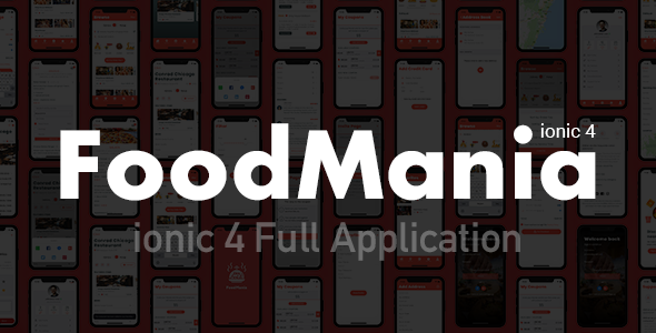 Foodmania Ionic 4 Full Application Template