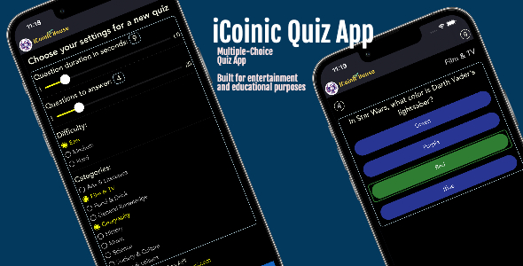 iCoinic Quiz App