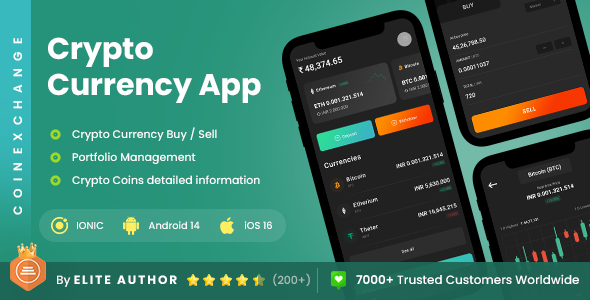 2 App Template| Cryptocurrency Wallet | Cryptocurrency Exchange| Crypto & NFT Trading | CoinExchange