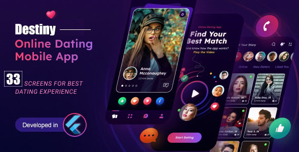 Modern Dating Flutter App Template | Flutter 3.22