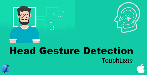 Head Gestures Swipe - Touchless - (Face Detection)