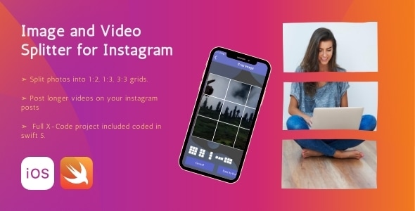 Image and video splitter for instagram