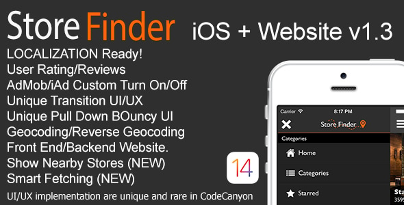 Store Finder iOS + Website v1.3