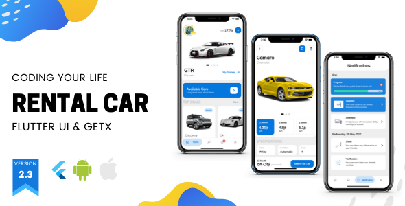 Car Rental App | Flutter UI Template Only