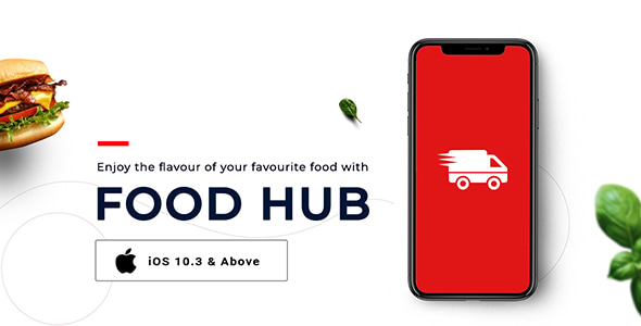 FoodHub | Food Ordering App | iOS Template