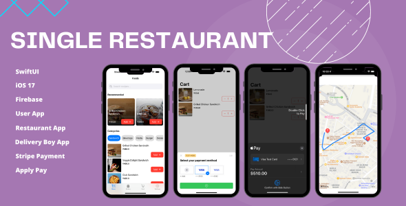 Single Restaurant Food Ordering iOS App (SwiftUI)