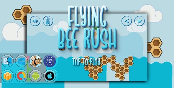 Flying Bee Rush Game Template