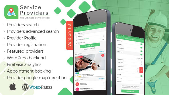 Listingo - Service Providers, Business Finder IOS Native App