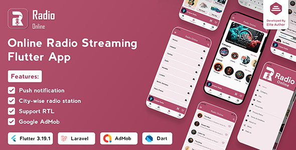 Radio Online - Flutter Full App