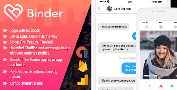 Binder - Dating clone App with admin panel - iOS