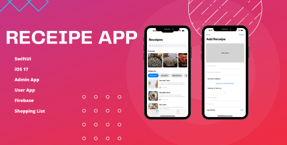 Receipe App iOS (SwiftUI)