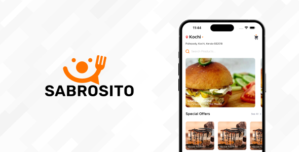 Sabrosito Food Delivery App - iOS Design Template