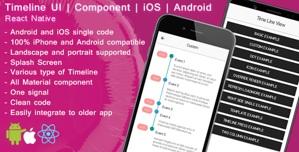 React native Timeline UI | Component