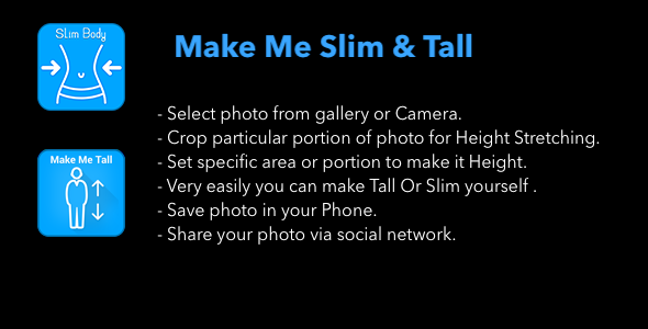 Make Me Slim - Make Me Tall - 2 Apps | OBJECTIVE-C | ADMob Added