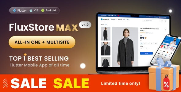 FluxStore MAX - The All-in-One and Multisite E-Commerce Flutter App for Businesses of All Sizes