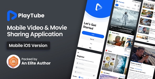 PlayTube IOS - Sharing Video Script Mobile IOS Native Application