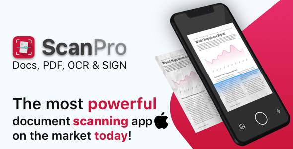 ScanPro - A Premium iOS Mobile Scanner