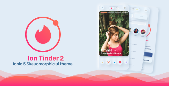 Ion Tinder 2 - Ionic 5 Skeuomorphic ui theme