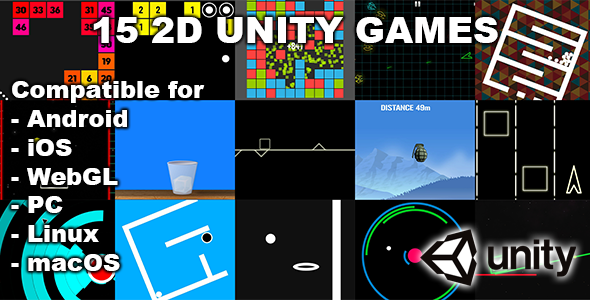 15 2D Unity Games Bundle