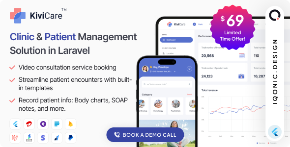 KiviCare(TM) - Clinic Management System | Laravel & Flutter