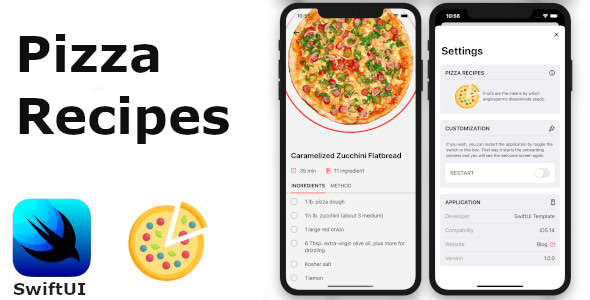 Pizza Recipes SwiftUI Template