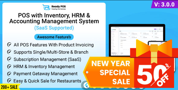 Ready POS - POS with Inventory Management System, HRM & Accounting | POS SAAS