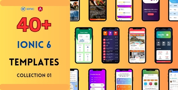Ionic multipurpose template collection | 40+ App screens