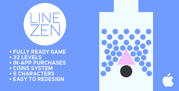 Line Zen - Fun Arcade Game IOS Template + easy to reskine + AdMob