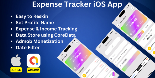 Expense Tracker iOS App | CoreData | Admob | SwiftUI