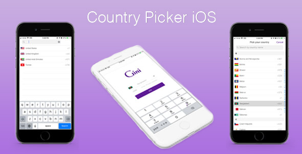 Country Picker iOS (Local JSON)