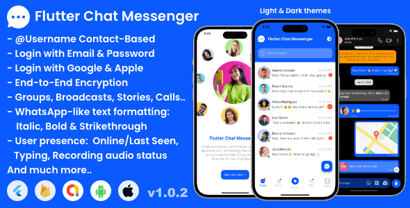 Flutter Chat Messenger | @Username Based | WhatsApp-like features |Groups, Stories, Calls+| Full App