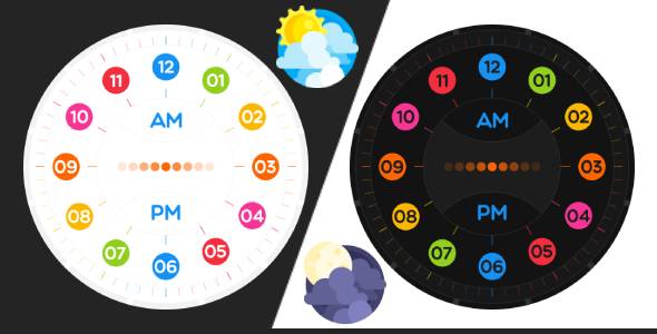 Neon Clock Stand - Colourful Digital & Analog Clock Display