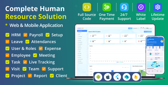 HRM - Ultimate HR System App with Admin Panel