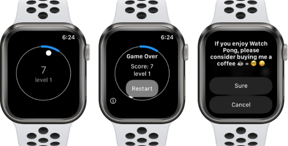 Watch Pong for Apple Watch