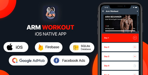 Arm Workout - iOS App