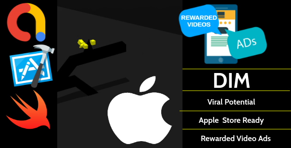 Dim - xCode - iPhone - iOS Game - AdMob Ads Reward Video