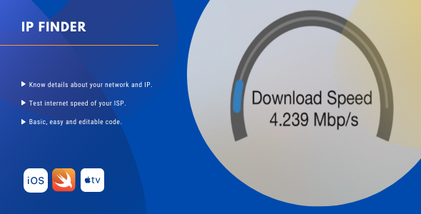 IP finder and Speed test for Apple Tv